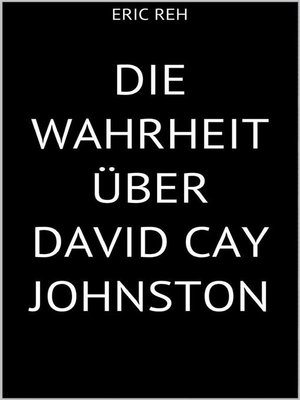 cover image of Die Wahrheit über David Cay Johnston